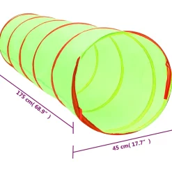 vidaXL Kinderspeeltunnel met 250 ballen 175 cm polyester groen