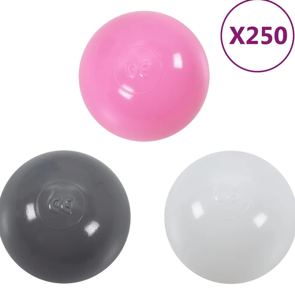vidaXL Kinderspeeltunnel met 250 ballen 175 cm polyester groen
