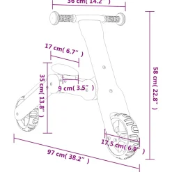 vidaXL Kinderstep 2-in-1 lichtblauw