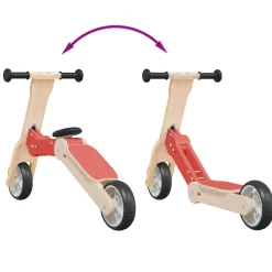 vidaXL Kinderstep 2-in-1 rood