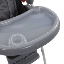 vidaXL Kinderstoel hoog grijs