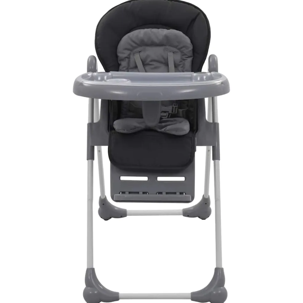 vidaXL Kinderstoel hoog grijs