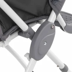 vidaXL Kinderstoel hoog grijs en wit