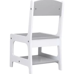 vidaXL Kindertafel met 2 stoelen MDF wit