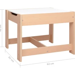 vidaXL Kindertafel met 2 stoelen MDF