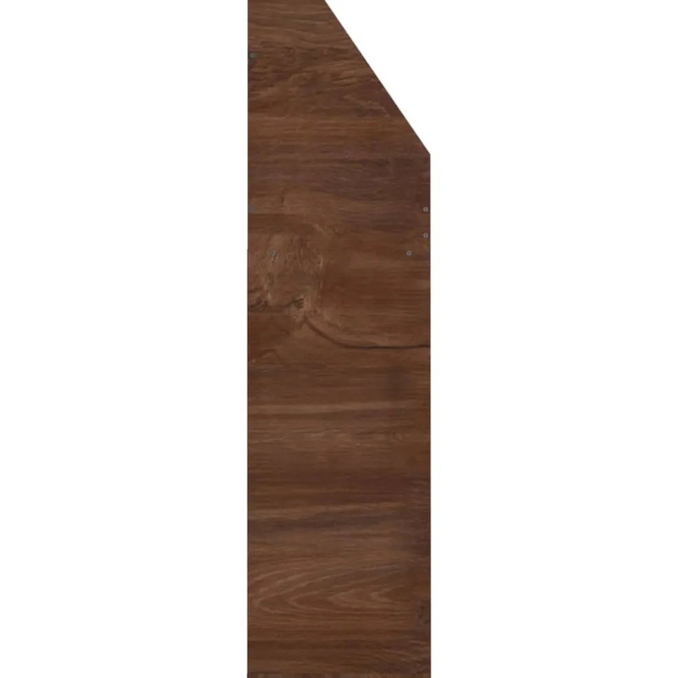 vidaXL Kindertijdschriftenrek 71x30x114 cm bewerkt hout bruineiken