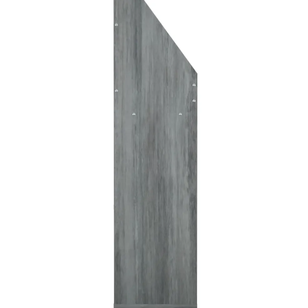 vidaXL Kindertijdschriftenrek 71x30x114 cm bewerkt hout betongrijs