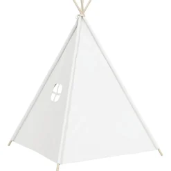 vidaXL Kindertipitent met tas 120x120x150 cm peachskin wit