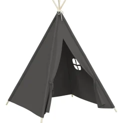 vidaXL Kindertipitent met tas 120x120x150 cm peachskin grijs