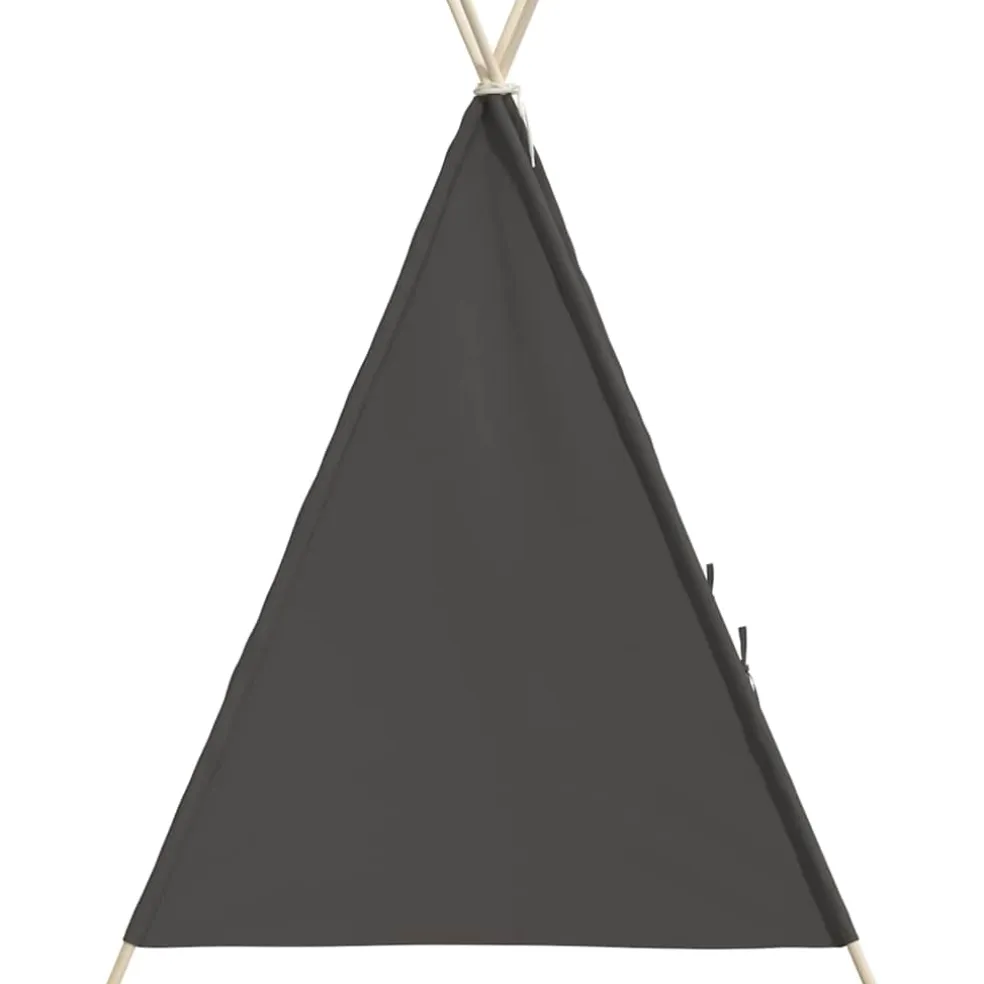 vidaXL Kindertipitent met tas 120x120x150 cm peachskin grijs