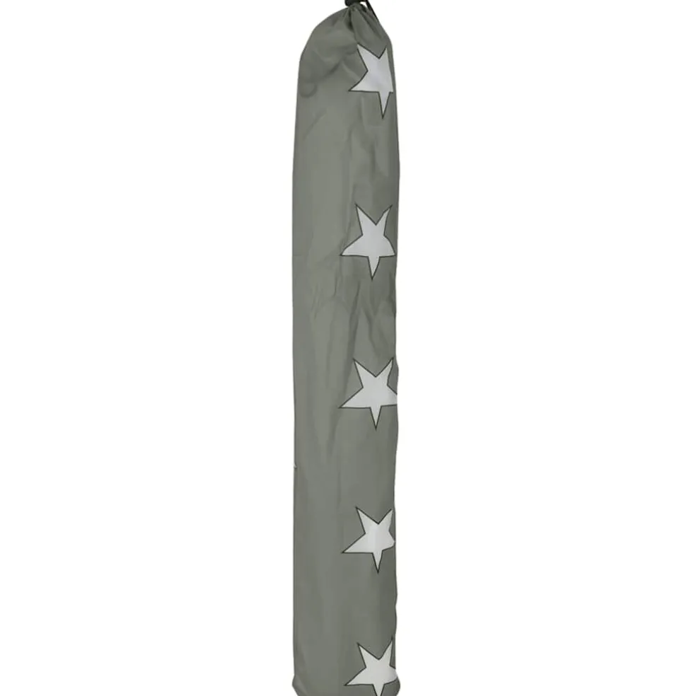 vidaXL Kindertipitent met tas 115x115x160 cm polyester grijs