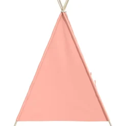 vidaXL Kindertipitent met tas 120x120x150 cm peachskin roze
