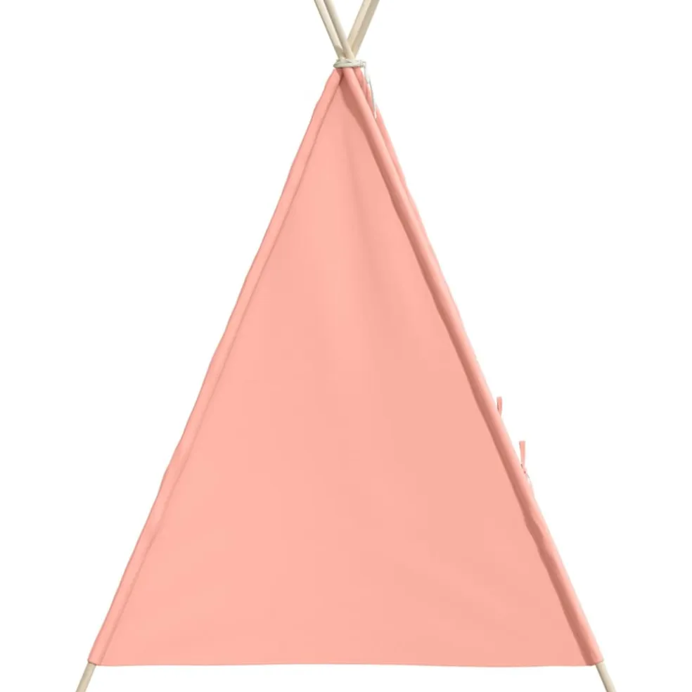 vidaXL Kindertipitent met tas 120x120x150 cm peachskin roze