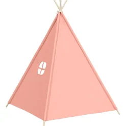 vidaXL Kindertipitent met tas 120x120x150 cm peachskin roze