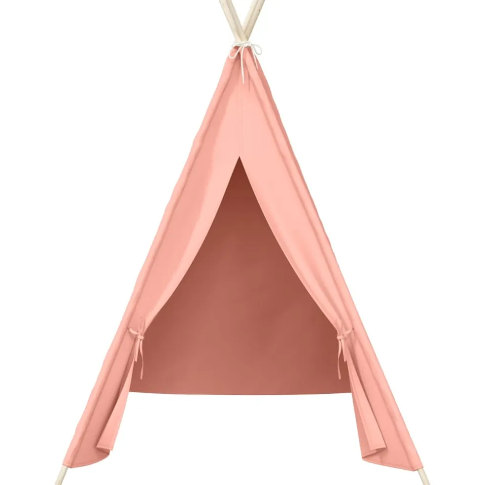 vidaXL Kindertipitent met tas 120x120x150 cm peachskin roze