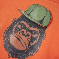 vidaXL Kindertrui 92 donkeroranje