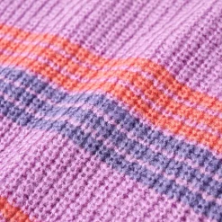vidaXL Kindertrui gebreid met strepen 92 lila en roze