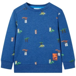 vidaXL Kindertrui 104 gemêleerd donkerblauw
