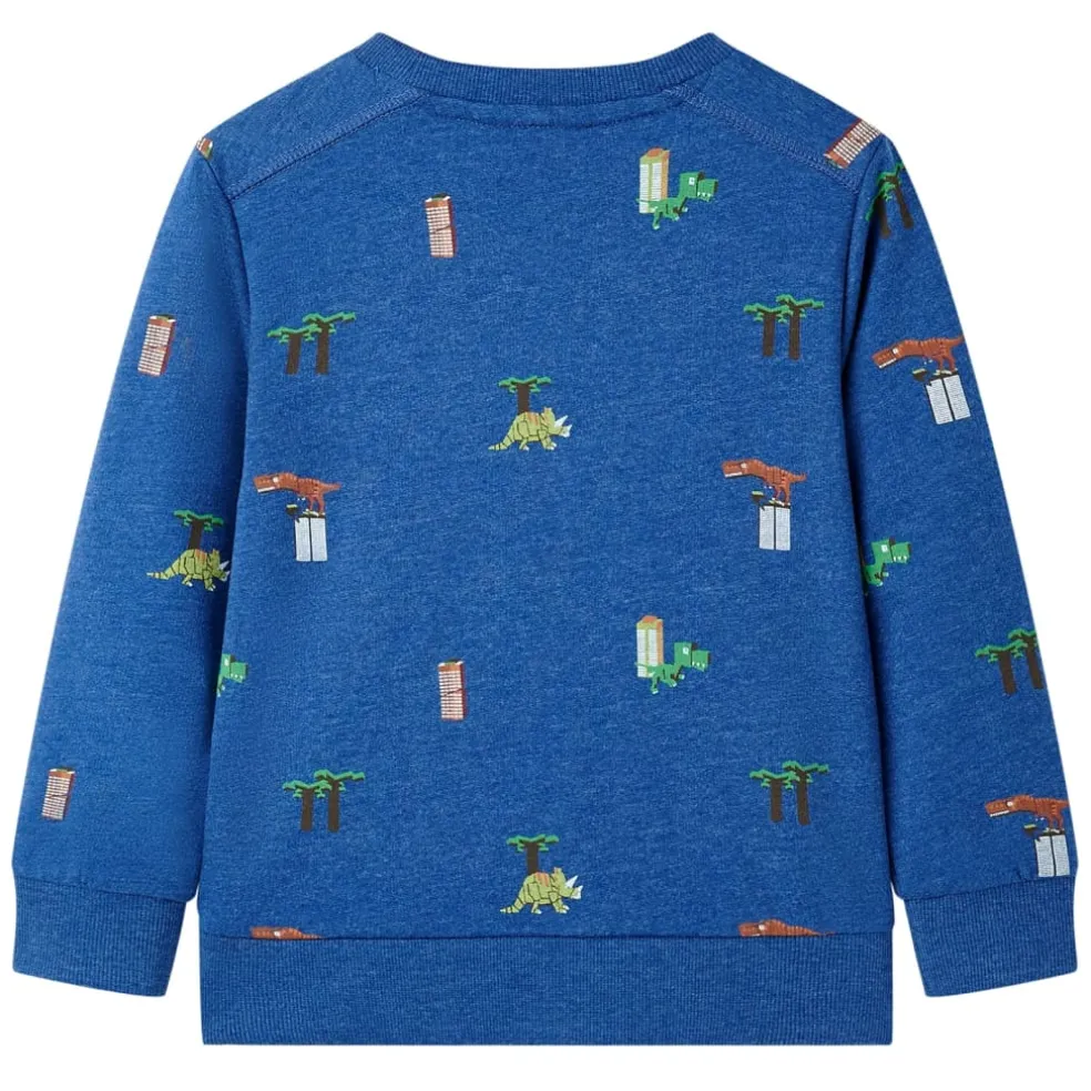 vidaXL Kindertrui 104 gemêleerd donkerblauw