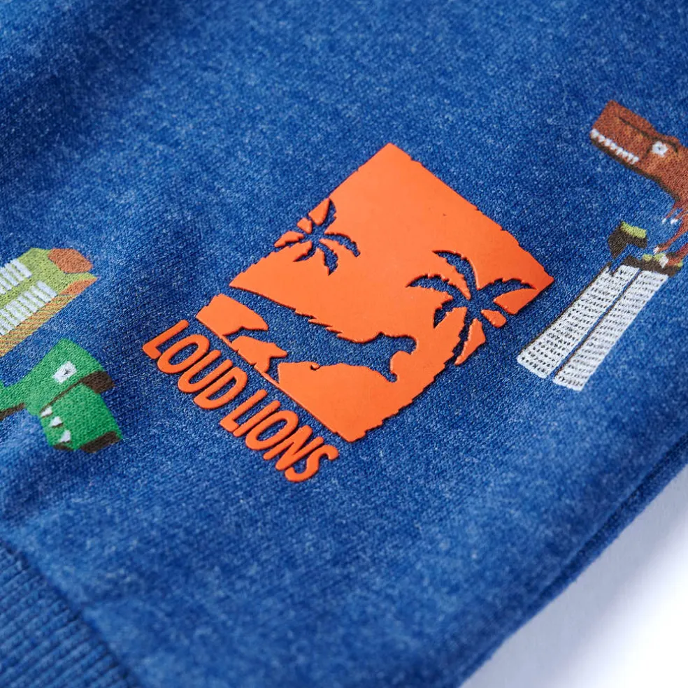 vidaXL Kindertrui 104 gemêleerd donkerblauw