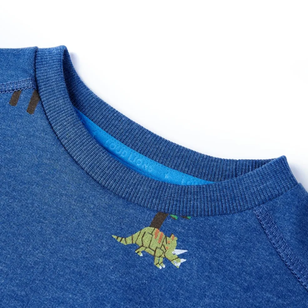 vidaXL Kindertrui 104 gemêleerd donkerblauw