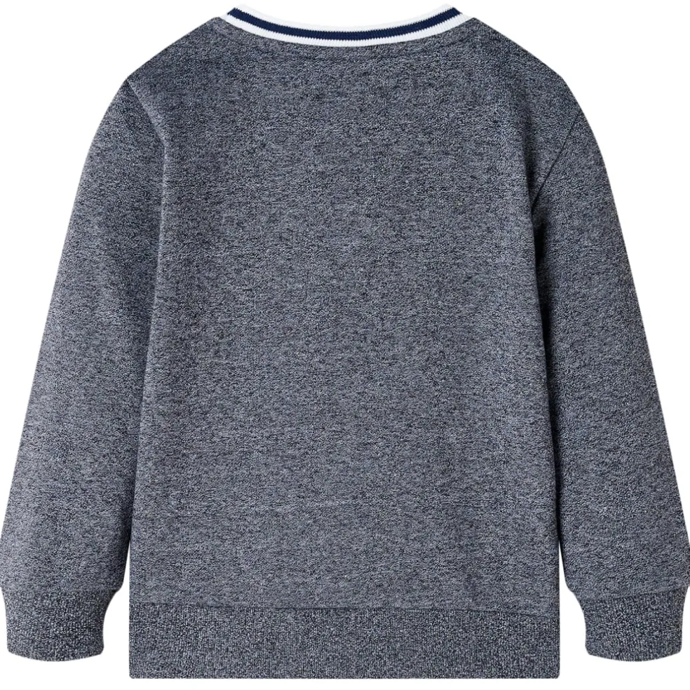 vidaXL Kindertrui 92 gemêleerd marineblauw