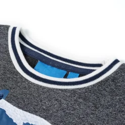 vidaXL Kindertrui 92 gemêleerd marineblauw