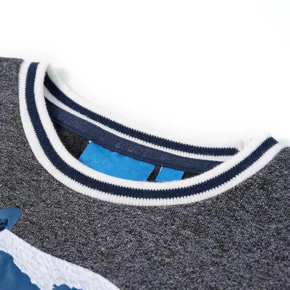 vidaXL Kindertrui 92 gemêleerd marineblauw