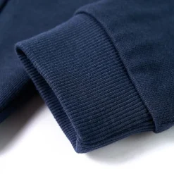 vidaXL Kindertrui met capuchon 92 gemêleerd marineblauw en oranje