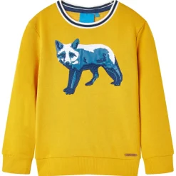vidaXL Kindertrui 104 okerkleurig