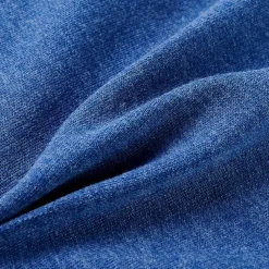 vidaXL Kindervest met capuchon en rits 92 gemêleerd donkerblauw