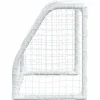 vidaXL Kindervoetbaldoelen 2 st met bal 64x35x48 cm metaal wit