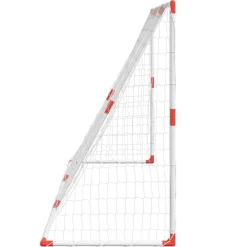 vidaXL Kindervoetbaldoel met ballen 2-in-1 184x64x124 cm wit