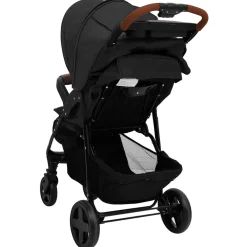 vidaXL Kinderwagen 3-in-1 staal antracietkleurig