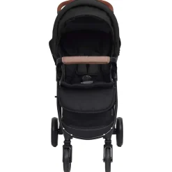 vidaXL Kinderwagen 3-in-1 staal antracietkleurig