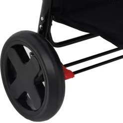 vidaXL Kinderwagen 2-in-1 staal lichtgrijs