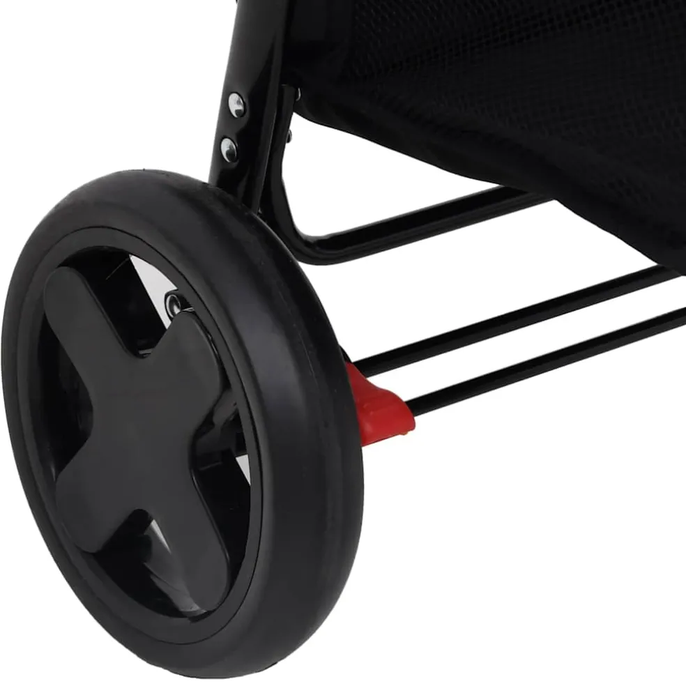 vidaXL Kinderwagen 2-in-1 staal lichtgrijs