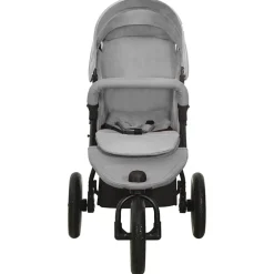 vidaXL Kinderwagen staal lichtgrijs