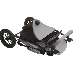 vidaXL Kinderwagen staal lichtgrijs