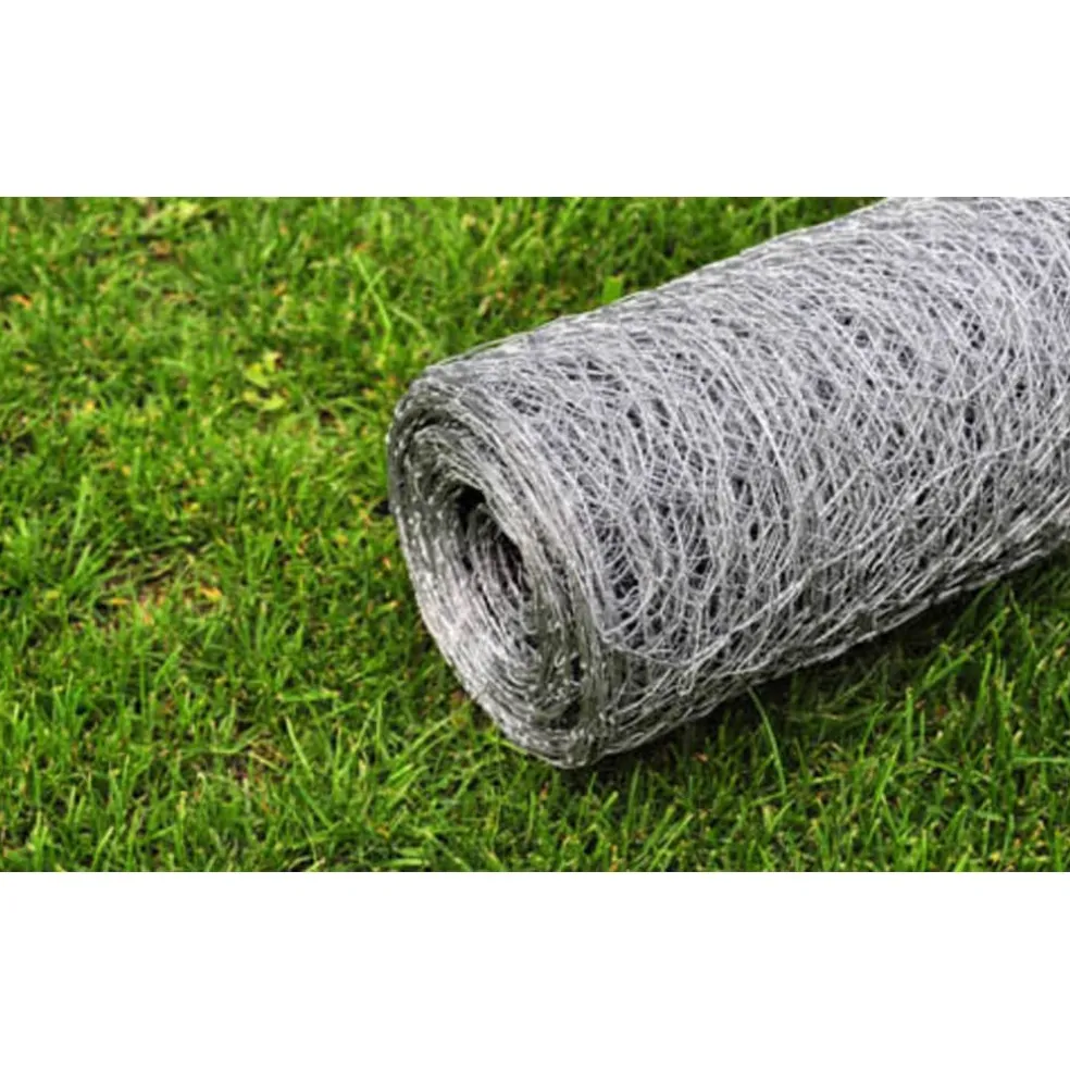 vidaXL Kippengaas 25x0,5 m gegalvaniseerd staal zilverkleurig