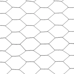 vidaXL Kippengaas 25x0,75 m staal met PVC coating grijs
