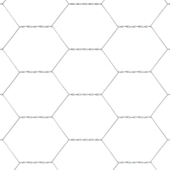 vidaXL Kippenhok met dak Zilverkleurig 200 x 200 x 150 cm