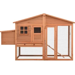 vidaXL Kippenhok met nestkast massief vurenhout
