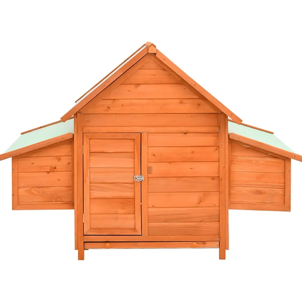 vidaXL Kippenhok 150x96x110 cm massief vurenhout