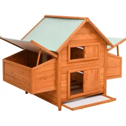 vidaXL Kippenhok 150x96x110 cm massief vurenhout