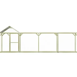 vidaXL Kippenhok 6x1,5x2 m geïmpregneerd grenenhout