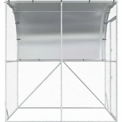 vidaXL Kippenhok zilver 200 x 200 x 215 cm Gegalvaniseerd staal