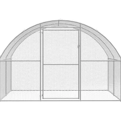 vidaXL Kippenren 3x2x2 m gegalvaniseerd staal
