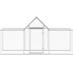 vidaXL Kippenren 3x1x1,5 m gegalvaniseerd staal