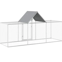vidaXL Kippenren 3x1x1,5 m gegalvaniseerd staal